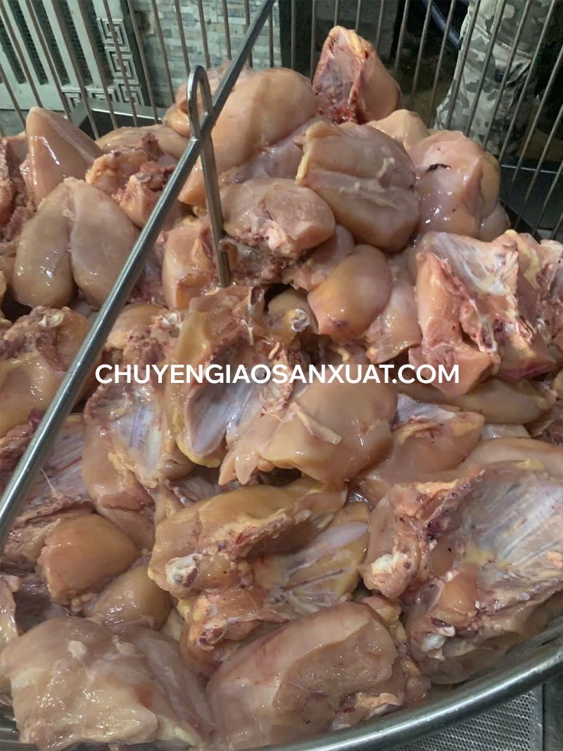 Giải pháp cân đối ức gà để sản xuất chà bông khô gà