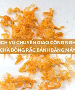 Chuyển giao công nghệ chà bông rắc bánh bằng máy